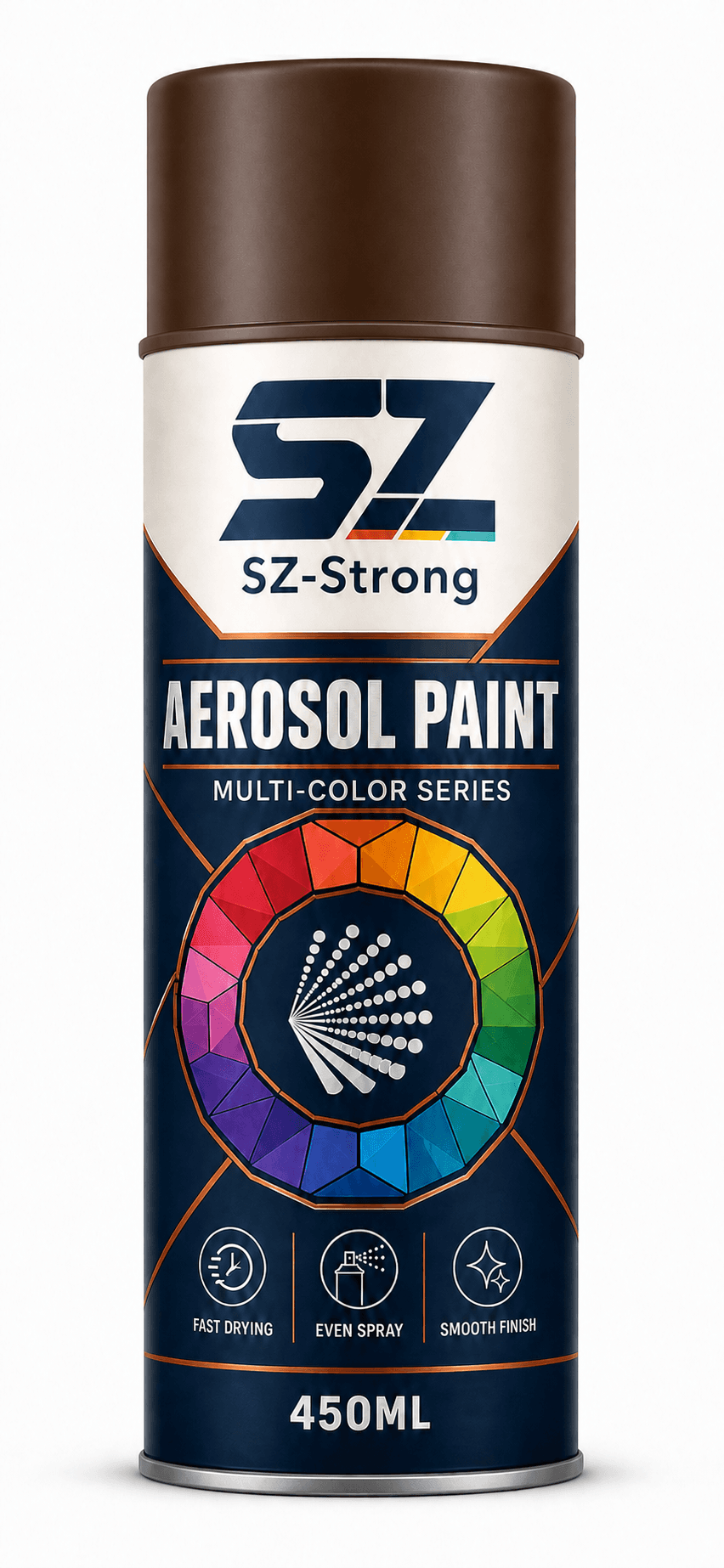 Aerosol Paint Brown colour packaging