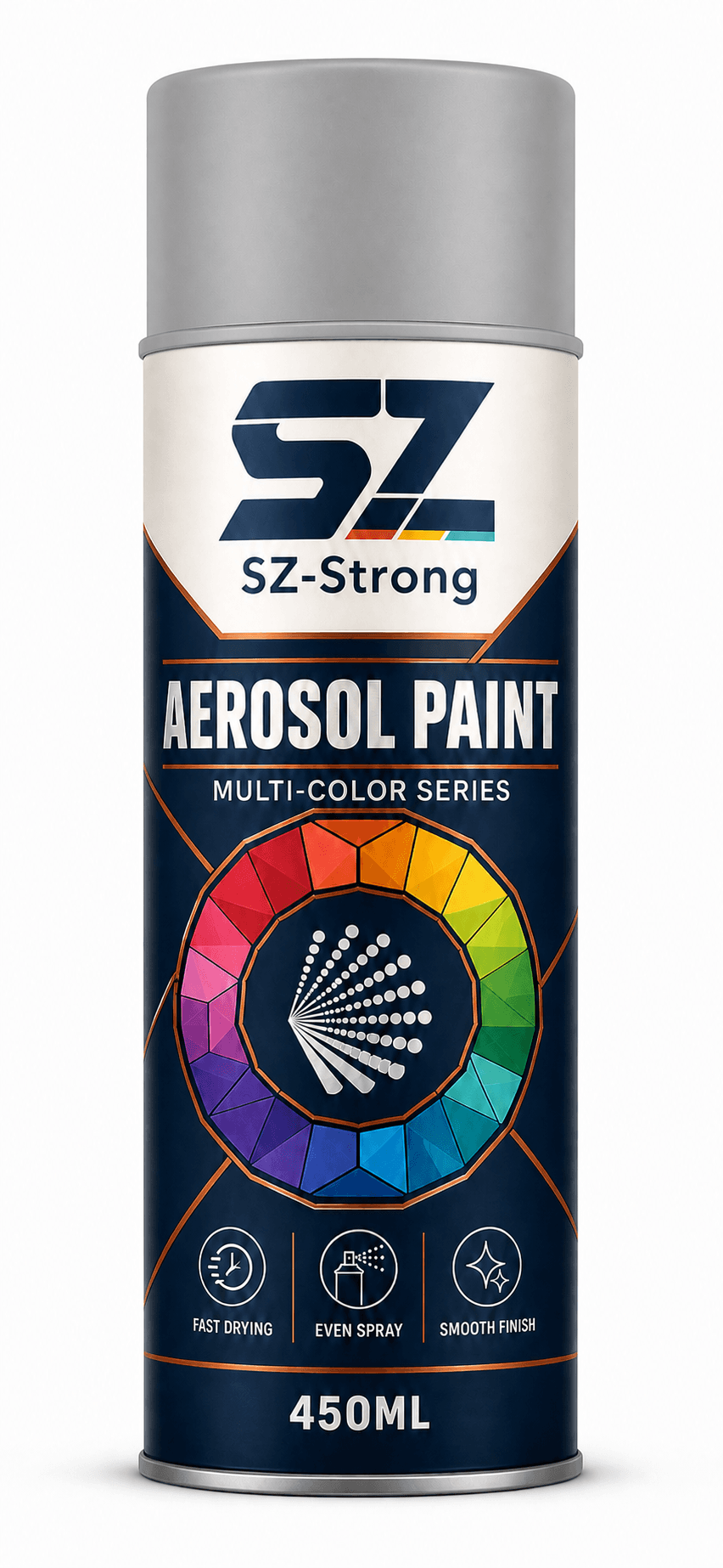 Aerosol Paint Grey colour packaging